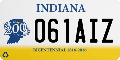IN license plate 061AIZ