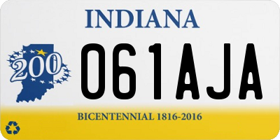IN license plate 061AJA