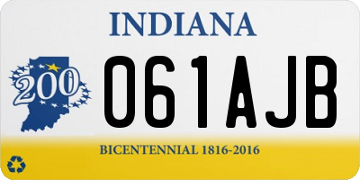 IN license plate 061AJB