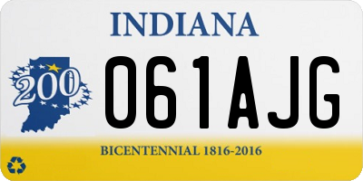 IN license plate 061AJG