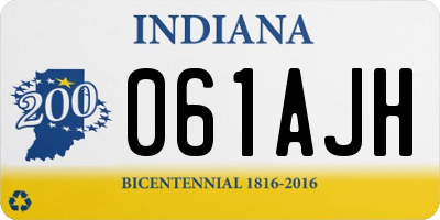 IN license plate 061AJH