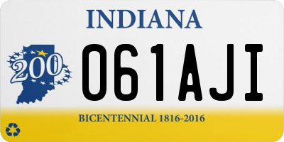 IN license plate 061AJI