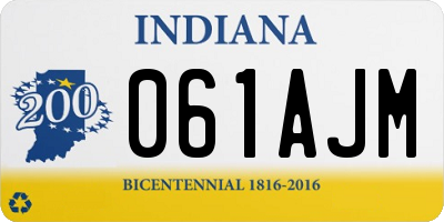IN license plate 061AJM