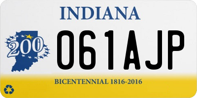 IN license plate 061AJP