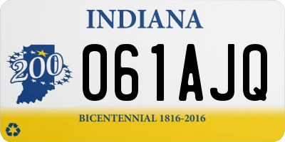 IN license plate 061AJQ