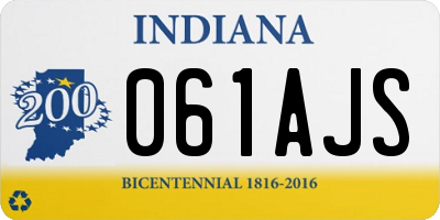 IN license plate 061AJS