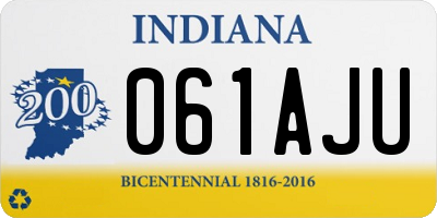 IN license plate 061AJU