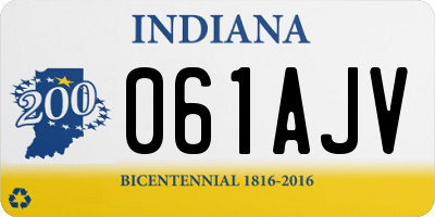 IN license plate 061AJV