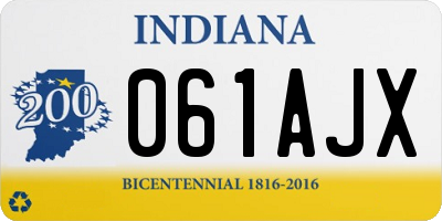 IN license plate 061AJX