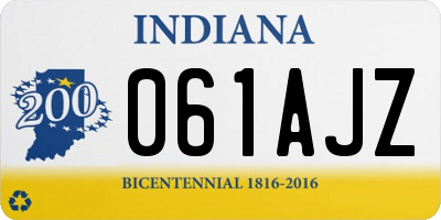 IN license plate 061AJZ