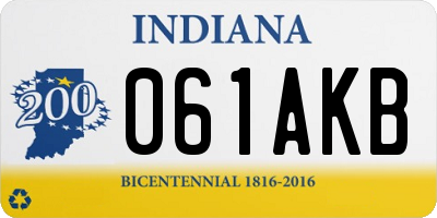 IN license plate 061AKB