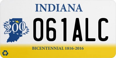 IN license plate 061ALC