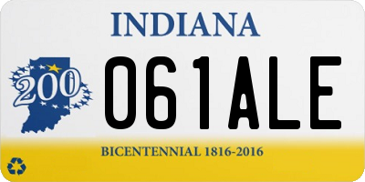 IN license plate 061ALE