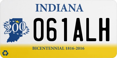 IN license plate 061ALH