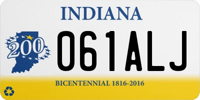 IN license plate 061ALJ