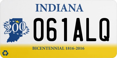 IN license plate 061ALQ