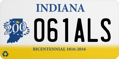 IN license plate 061ALS