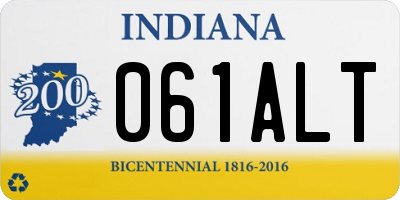 IN license plate 061ALT