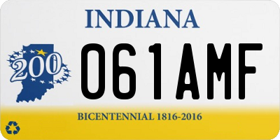 IN license plate 061AMF
