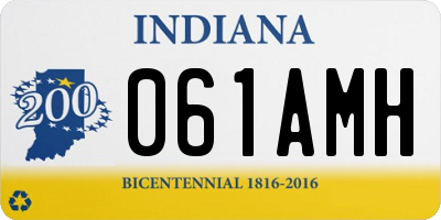 IN license plate 061AMH