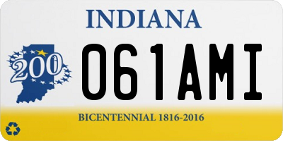 IN license plate 061AMI
