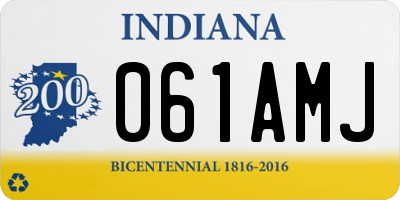 IN license plate 061AMJ