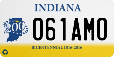 IN license plate 061AMO