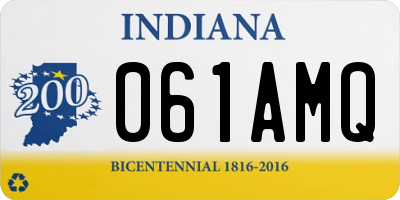 IN license plate 061AMQ
