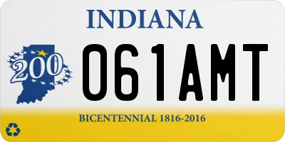 IN license plate 061AMT