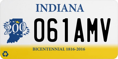 IN license plate 061AMV