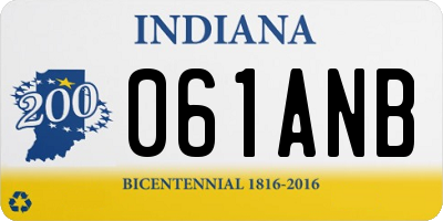 IN license plate 061ANB