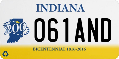 IN license plate 061AND