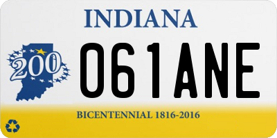 IN license plate 061ANE