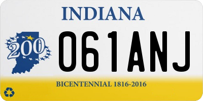 IN license plate 061ANJ