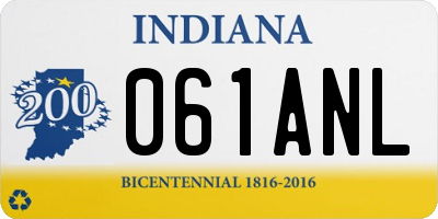 IN license plate 061ANL