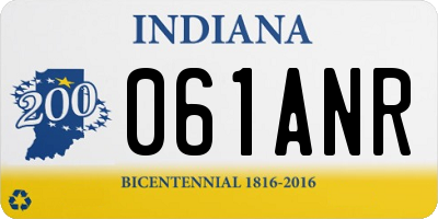 IN license plate 061ANR