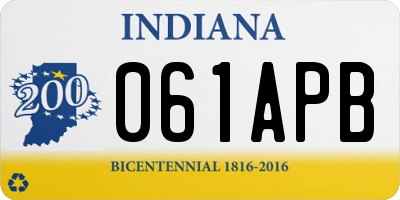 IN license plate 061APB