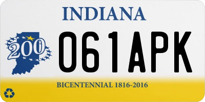 IN license plate 061APK