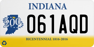 IN license plate 061AQD