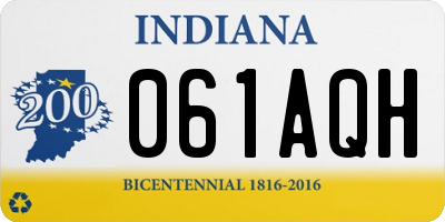IN license plate 061AQH