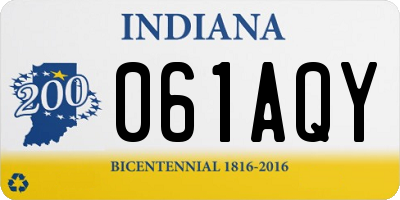 IN license plate 061AQY