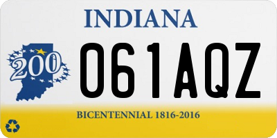 IN license plate 061AQZ