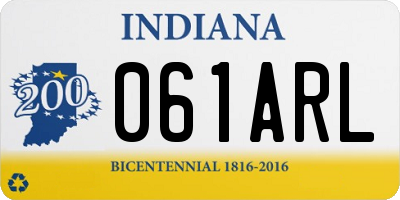 IN license plate 061ARL