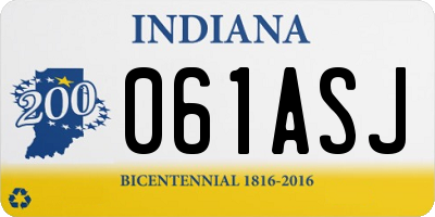 IN license plate 061ASJ