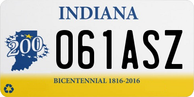 IN license plate 061ASZ