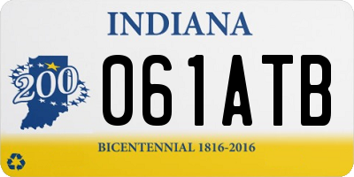 IN license plate 061ATB
