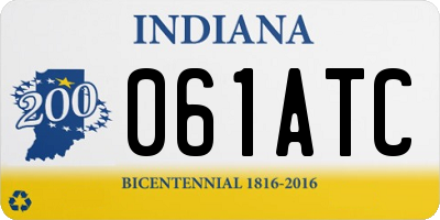 IN license plate 061ATC