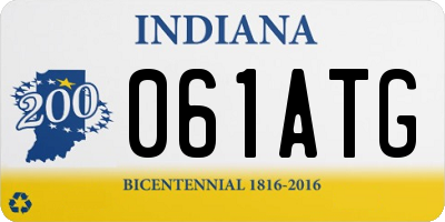 IN license plate 061ATG