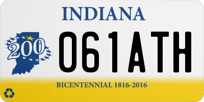 IN license plate 061ATH