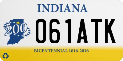 IN license plate 061ATK